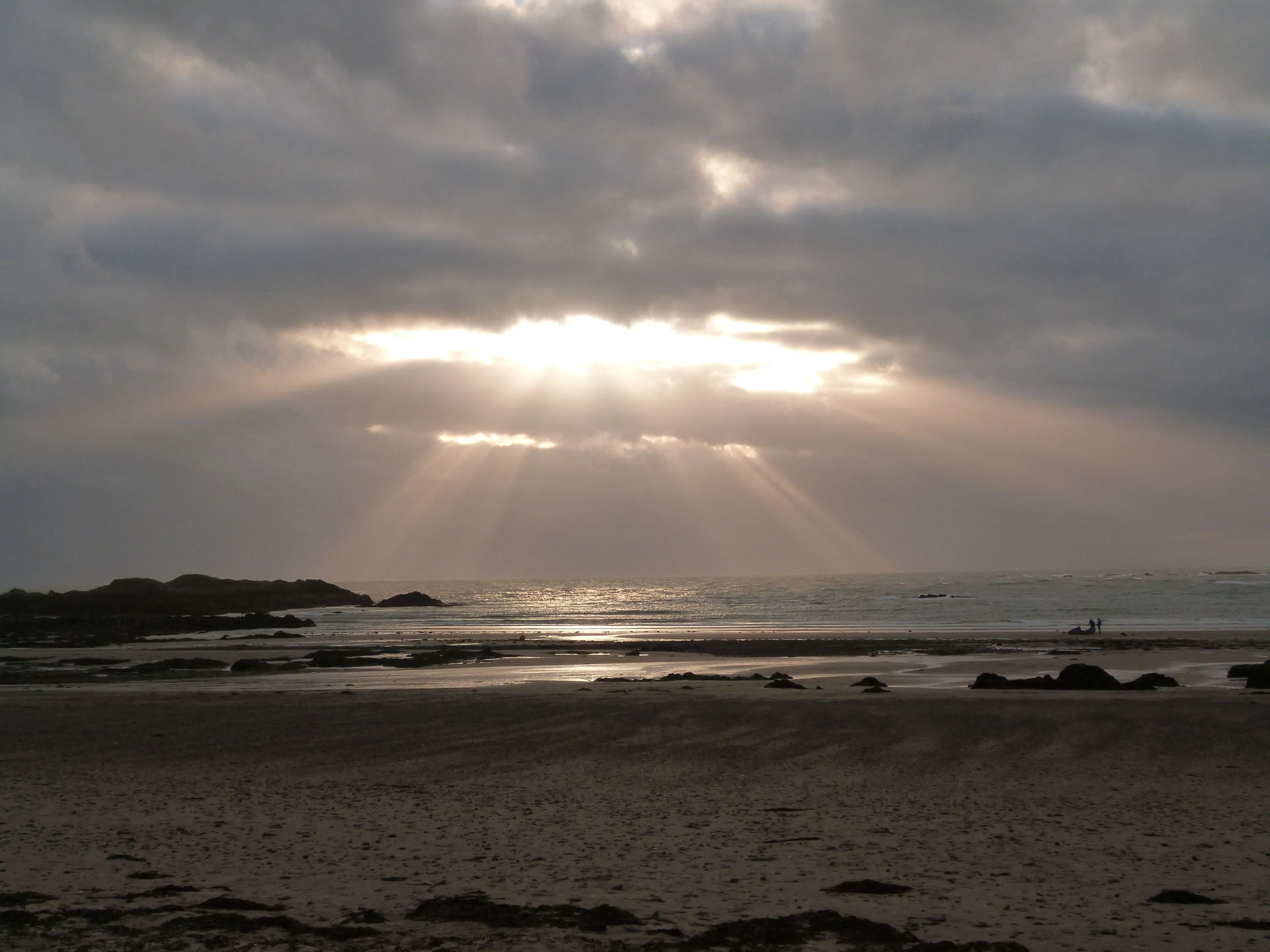 Sunburst on the beach