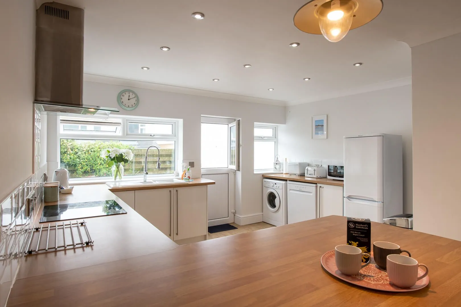 Lakeview Kitchen and back door