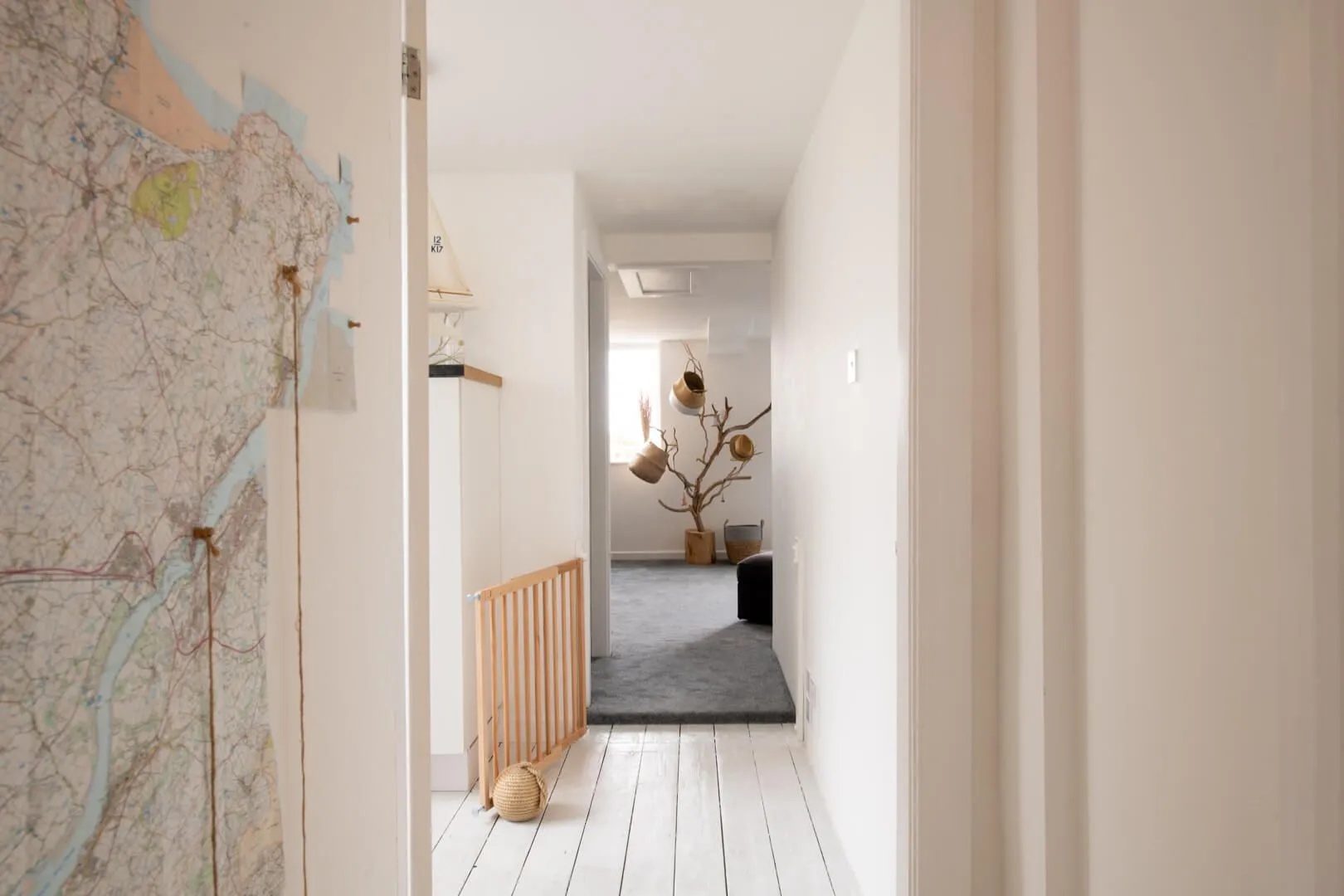 Driftwood Hallway to second living room