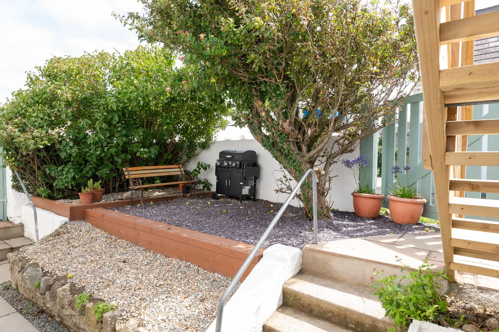 Llys Y Celeste outside area