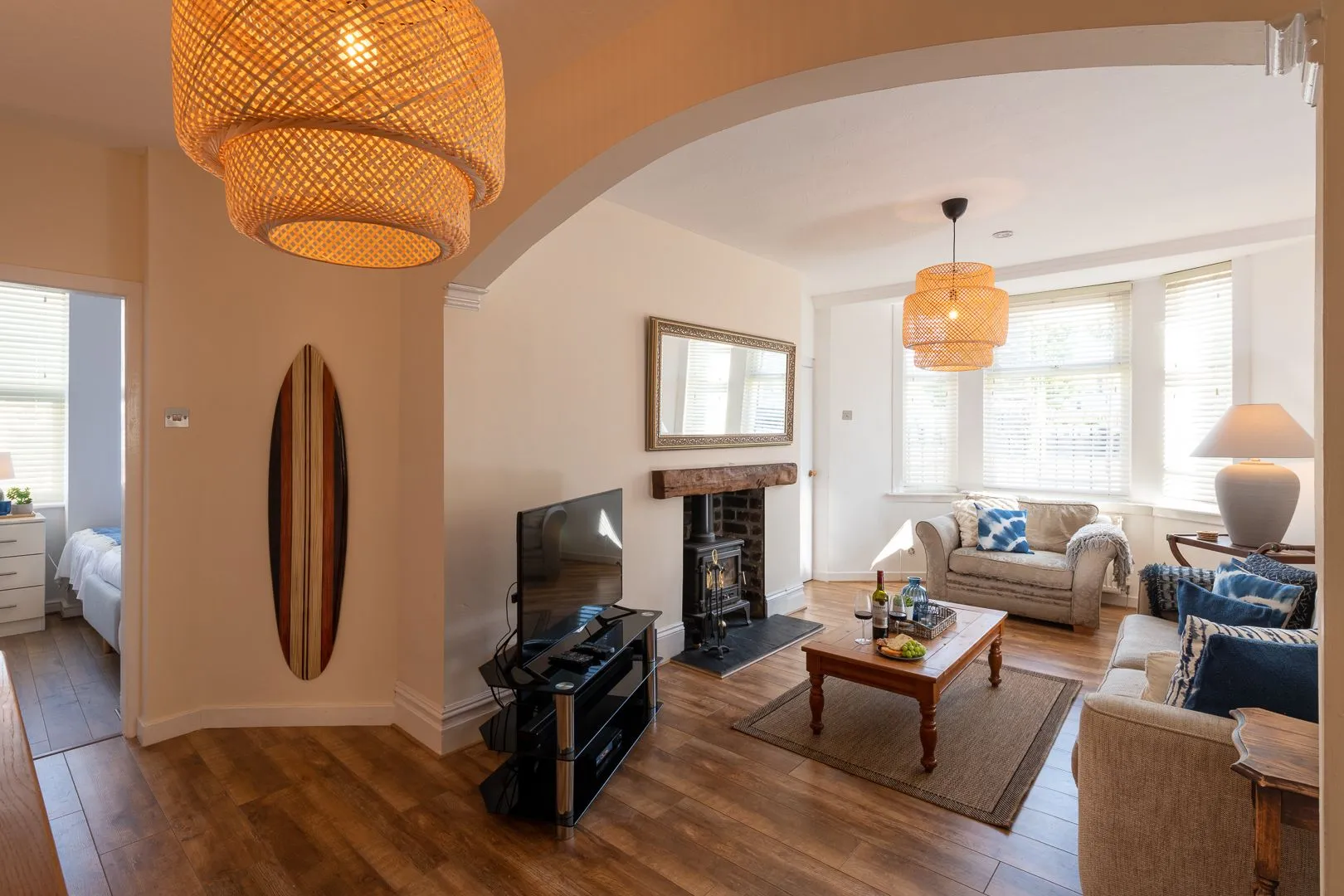 Bryn Awel Bach Wide shot of living room