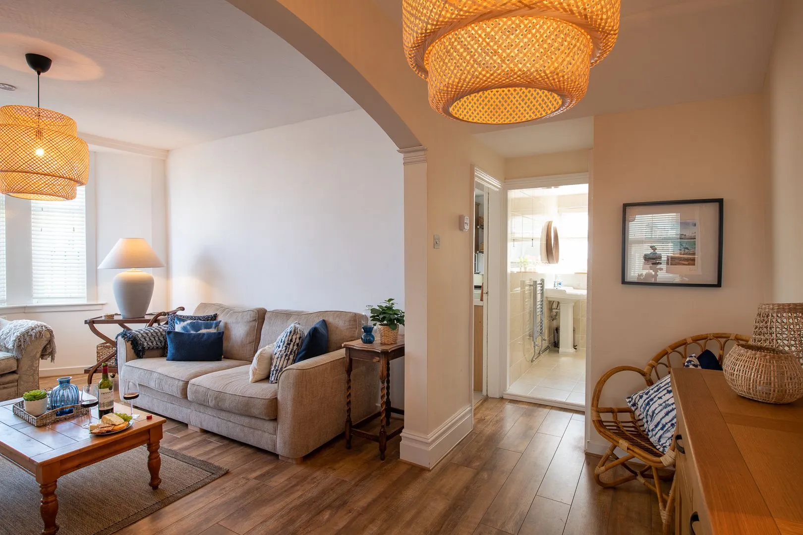 Bryn Awel Bach living room hallway