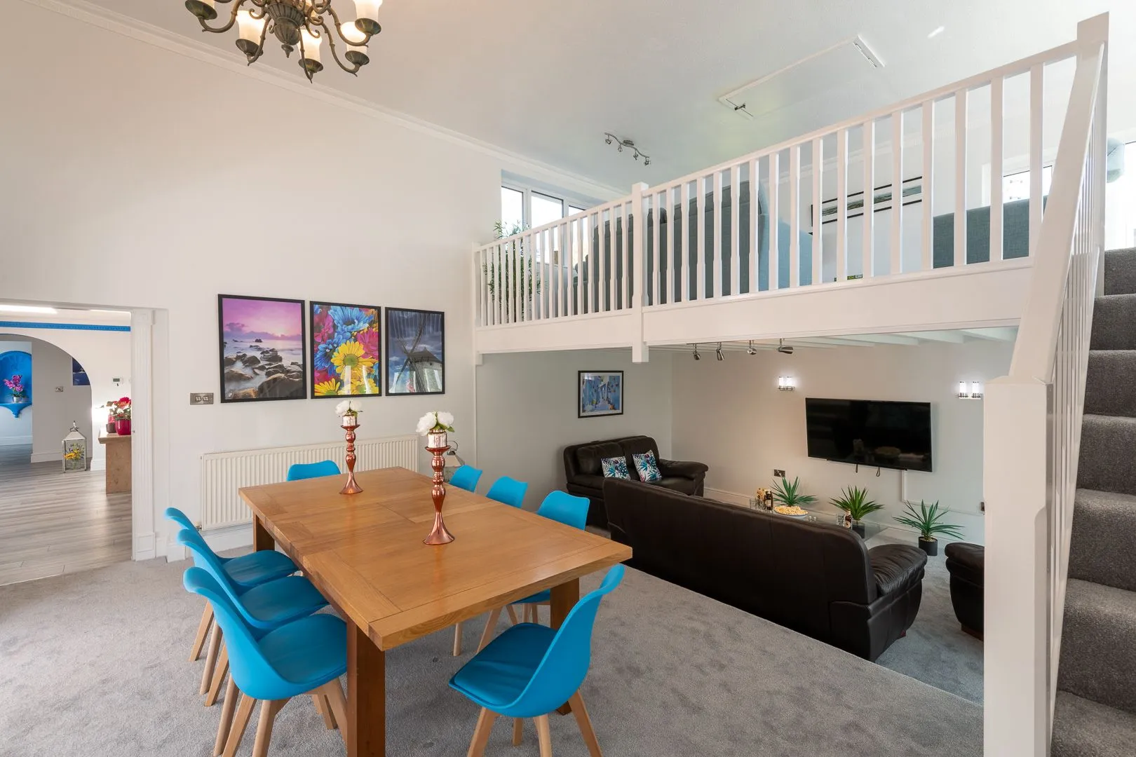 Coed Y Llan dining table, living room