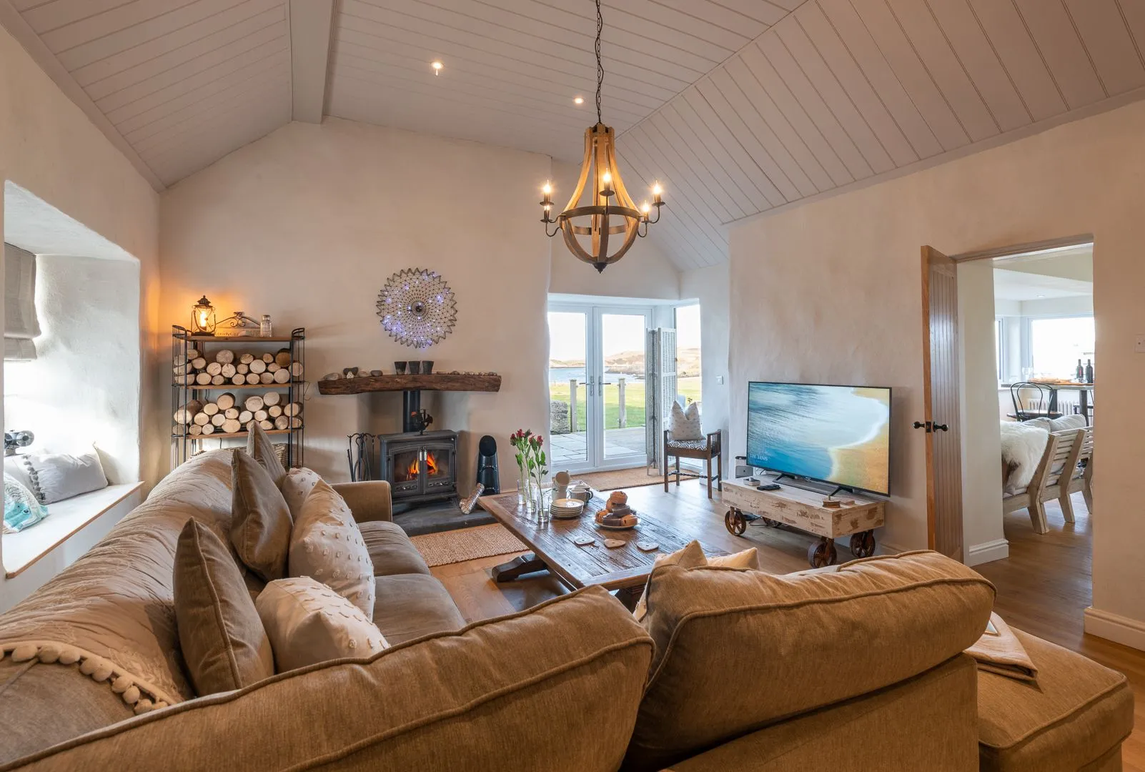 Bron Wendon living room and external doors