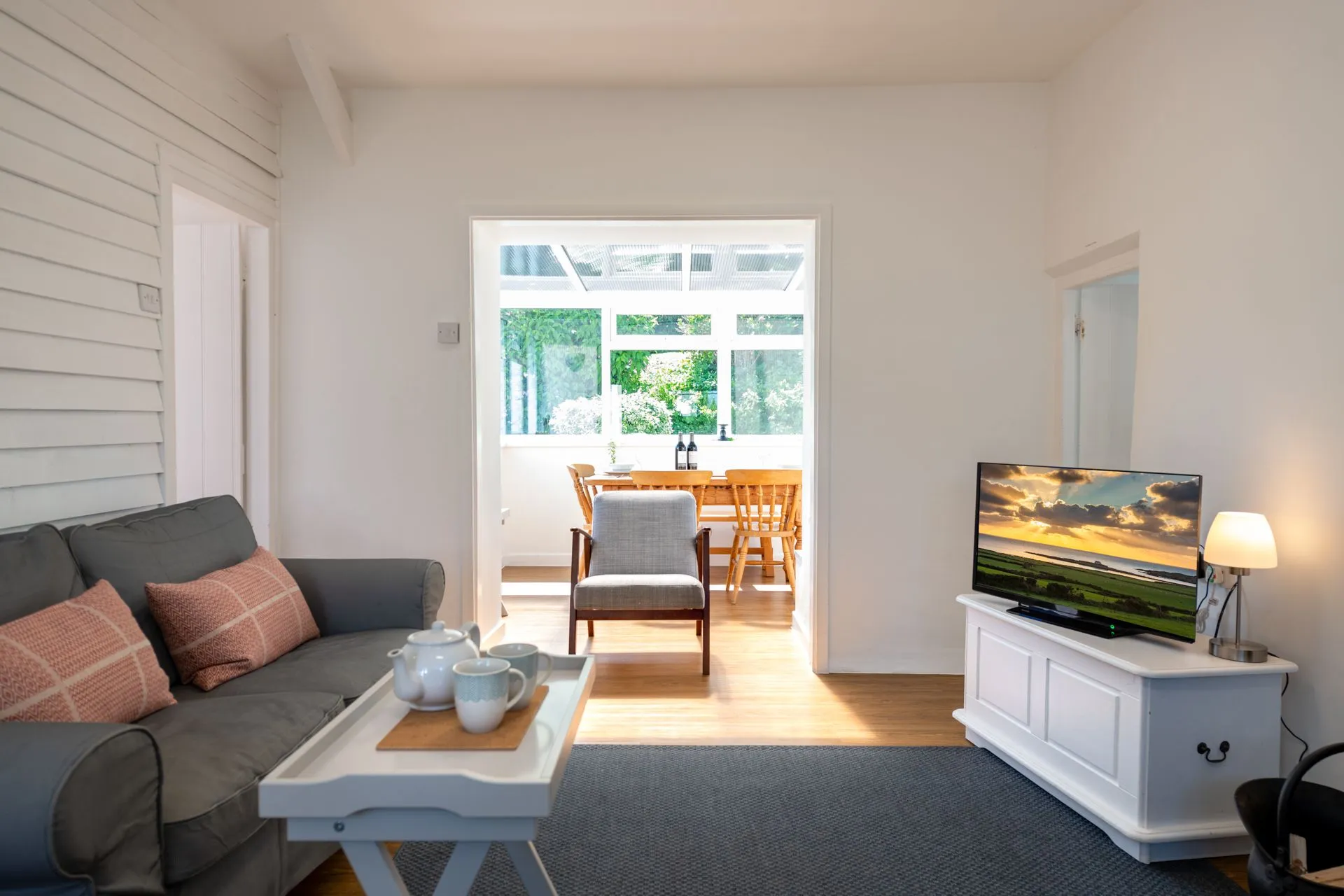 Ty Capel Bach Living Room to Conservatory