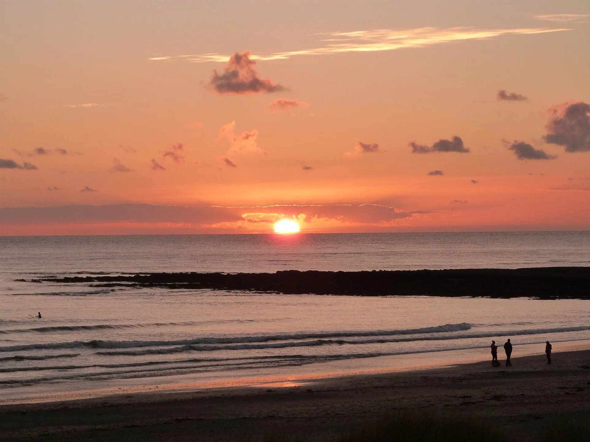 sunset at rhosneigr beach