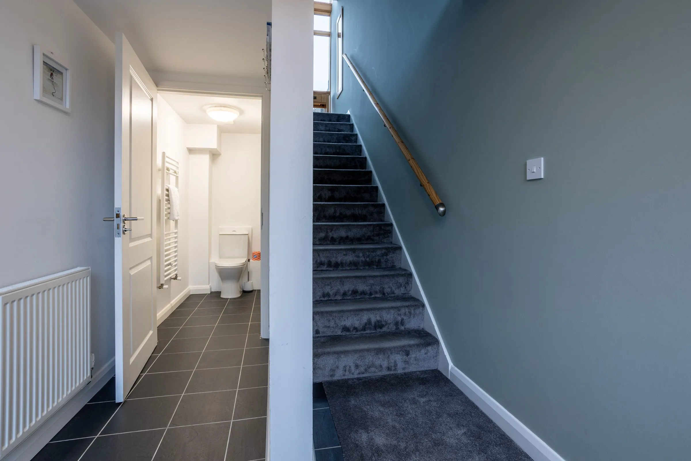 sea sway downstairs hallway bathroom