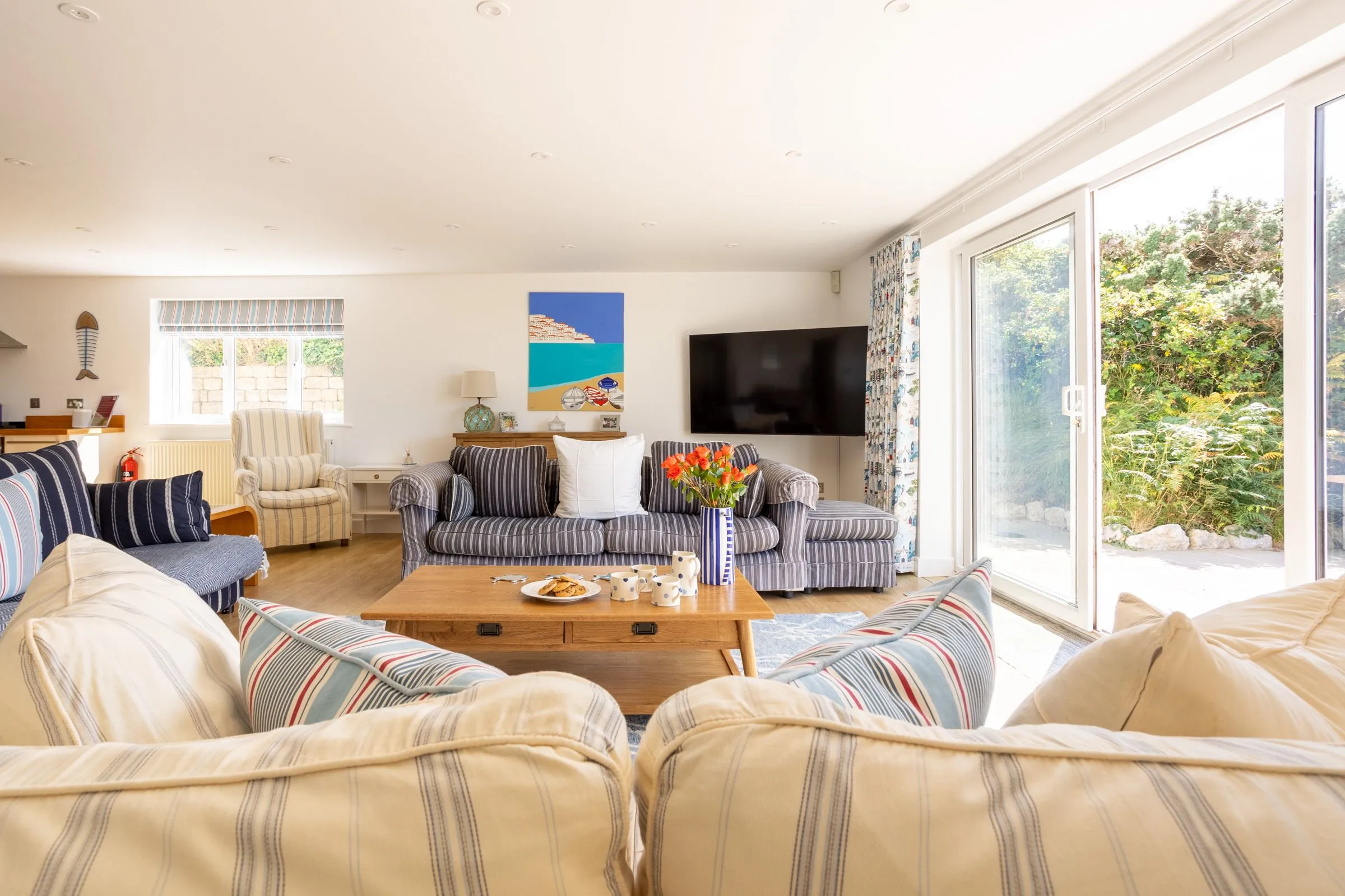 Gardd Nain - sofas and smart tv