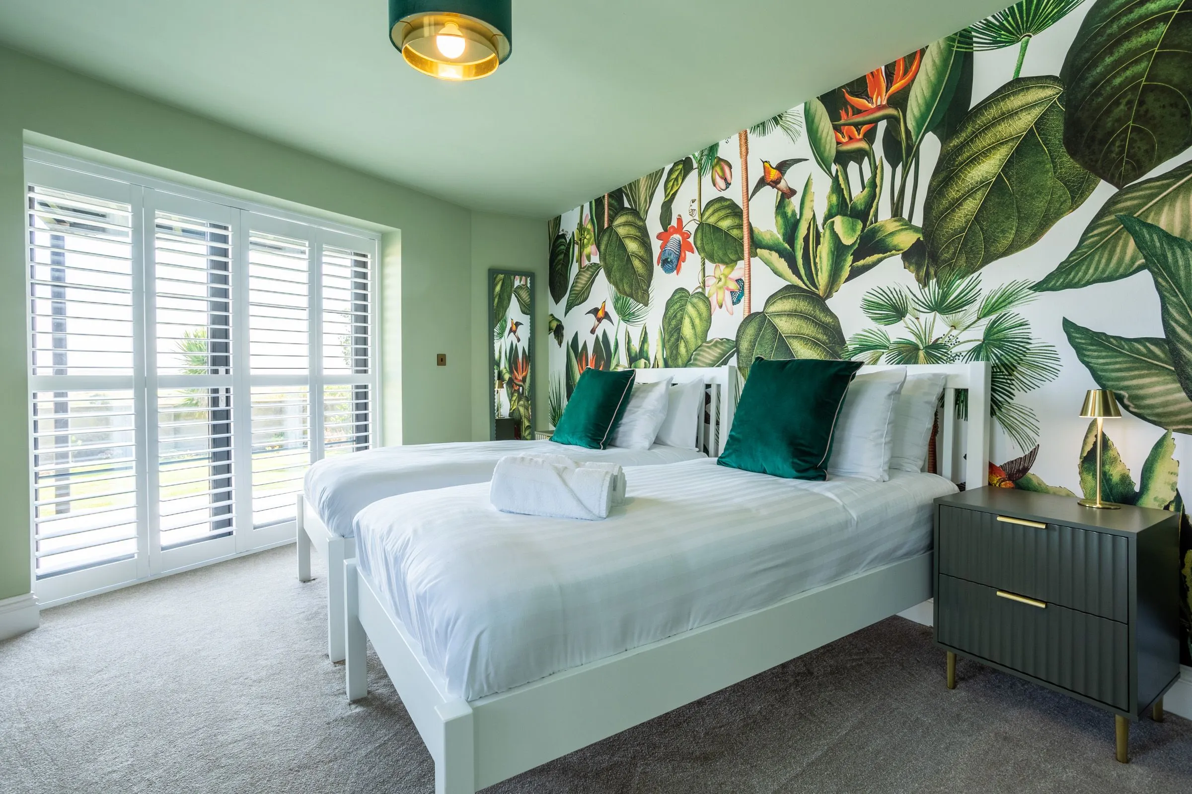 Bluebells - Twin room shutters