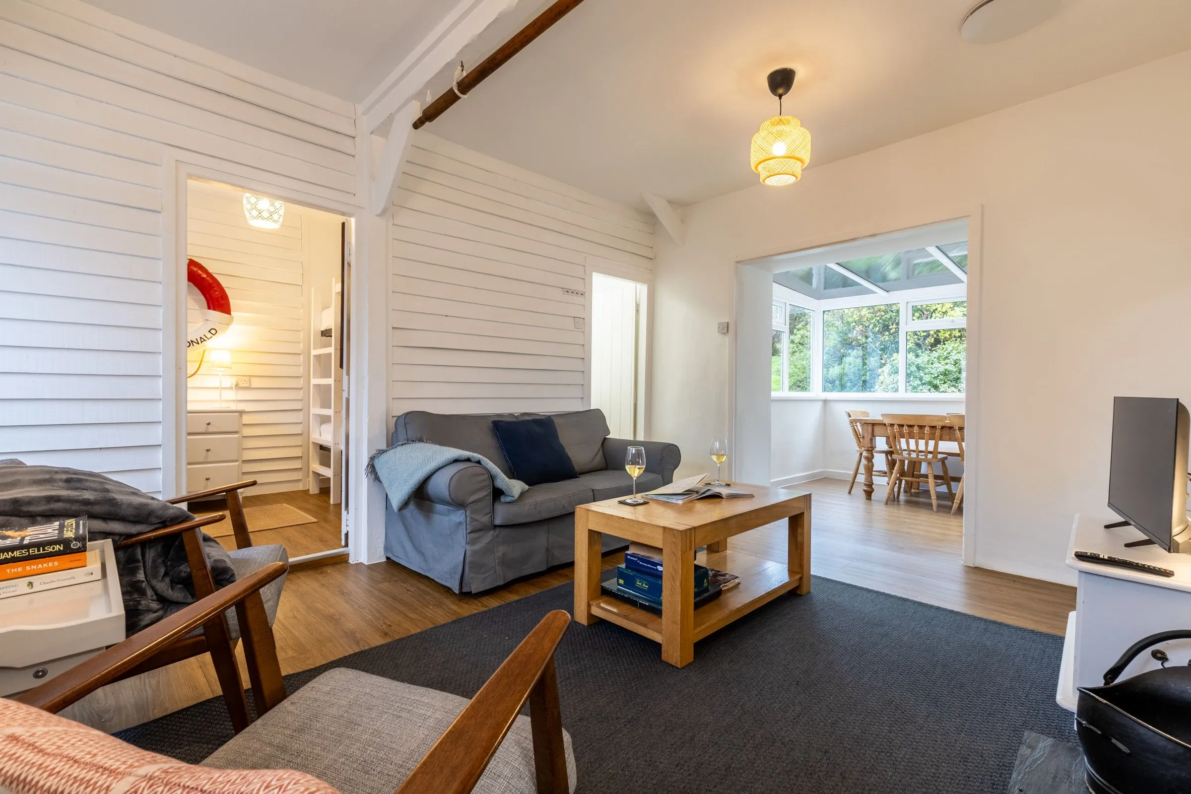 Ty Capel Bach - view into bunk bedroom 