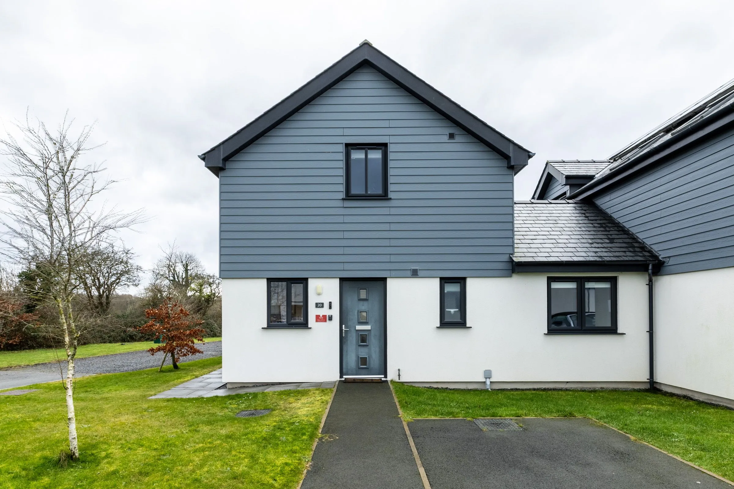 Ty Wawr - Front Door and Parking 