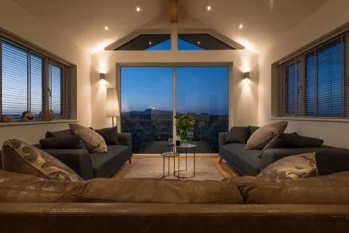 Cadair Arthur view from dining table of living room