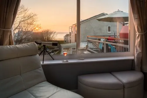 Cwalafila living room sunset