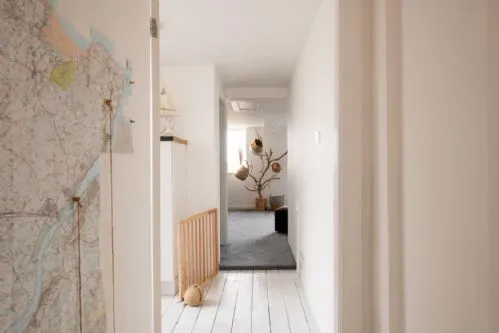 Driftwood Hallway to second living room