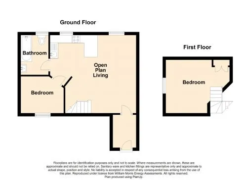 Bwthyn Dwynwen floorplan