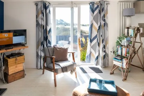 Bryn Bach living room patio doors