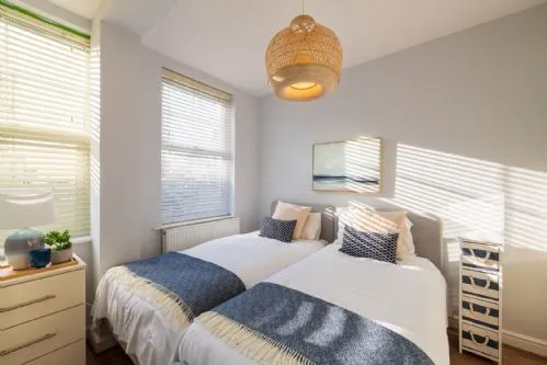 Bryn Awel Bach twin bedroom
