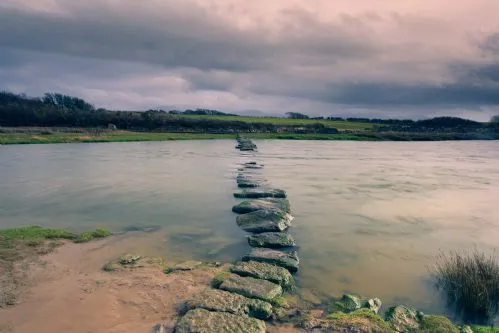 Stock photo - Stepping stones