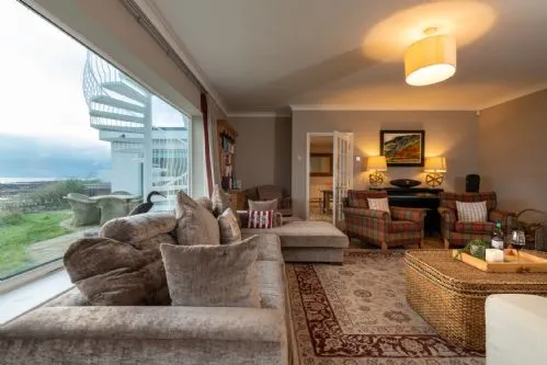 White Cottage Living Room side shot