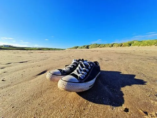 Stock photo - Shoes on beach