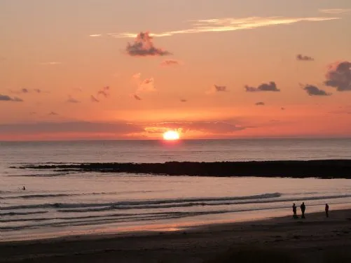 sunset at rhosneigr beach