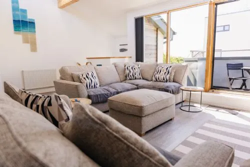 Cool Waves living room and balcony