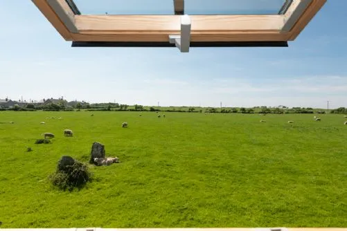 Bwthyn Branwen view from skylight
