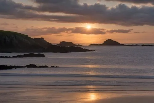 sunset at rhosneigr