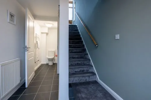 sea sway downstairs hallway bathroom