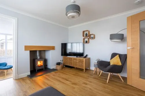 Tamarisk lounge roaring fire