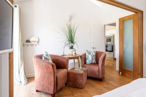 Owain's Lake View - View back into living area - Llanfaelog