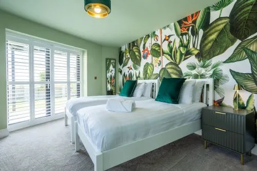 Bluebells - Twin room shutters