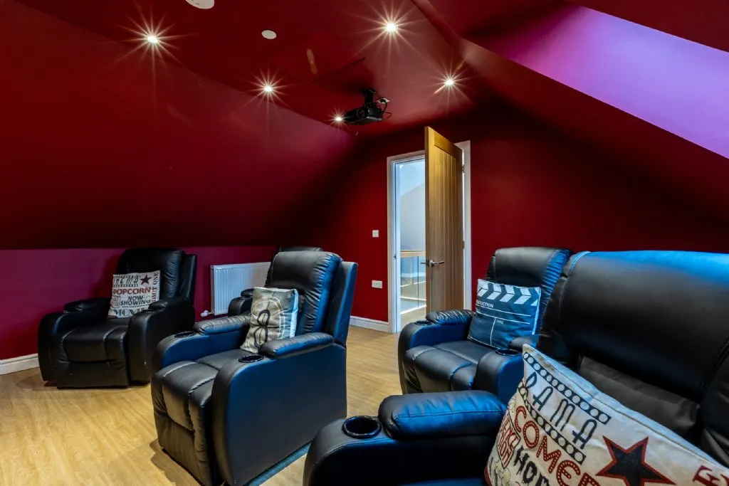 Ty Rhos Newydd Cinema Room Entrance